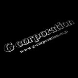 G-corporation フロントガラス　デカールステッカー　【ホワイト】
