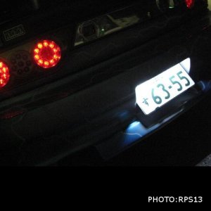 画像: RPS13　180sx専用　LEDリアライセンスランプ（リアLEDナンバー灯）